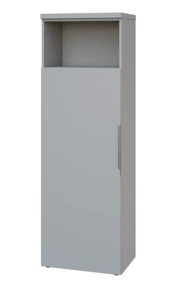 SIN 5 - 6DN kancelářská skříň, 1-dveřová/nika, levá, 1820x600x400, šedá